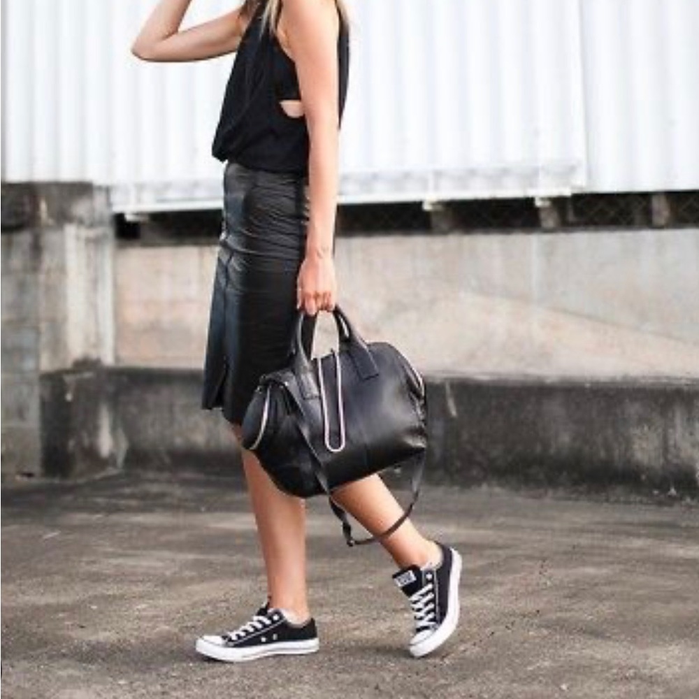 ALEXANDER WANG Jamie Chastity smooth leather large Black Bag Crossbody E… - Picture 4 of 10